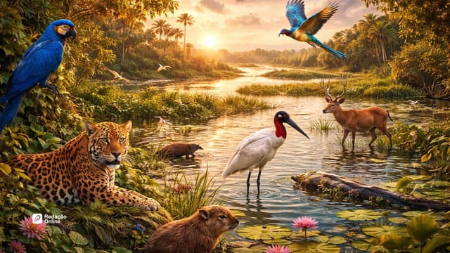 A proteção do Pantanal como estratégia de preservação da biodiversidade na sociedade brasileira | Tema de redação - Artigo do blog Redação Online