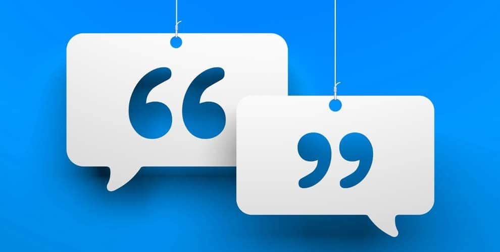 quando usar aspas na redação