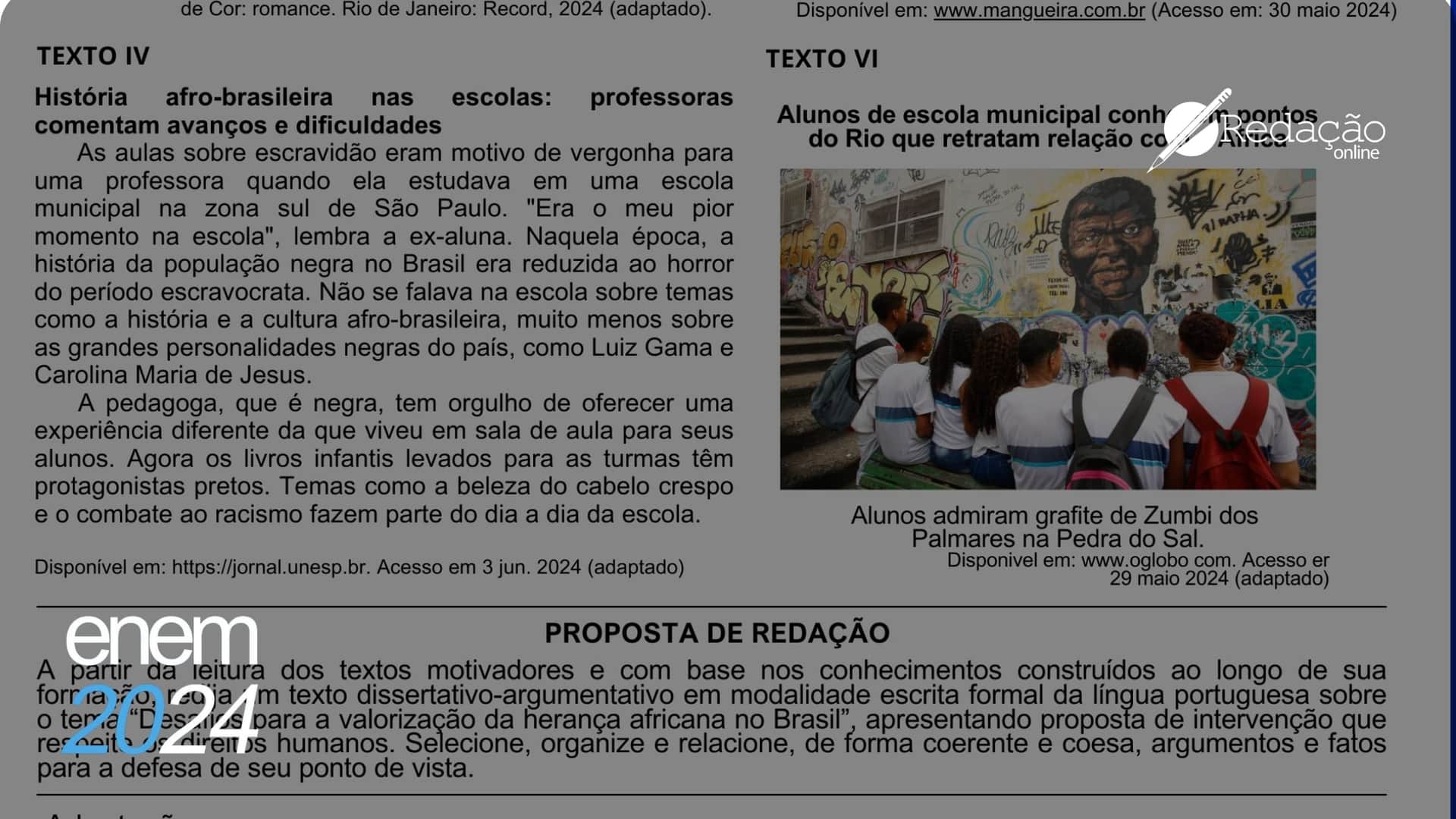 Tema enem 2024