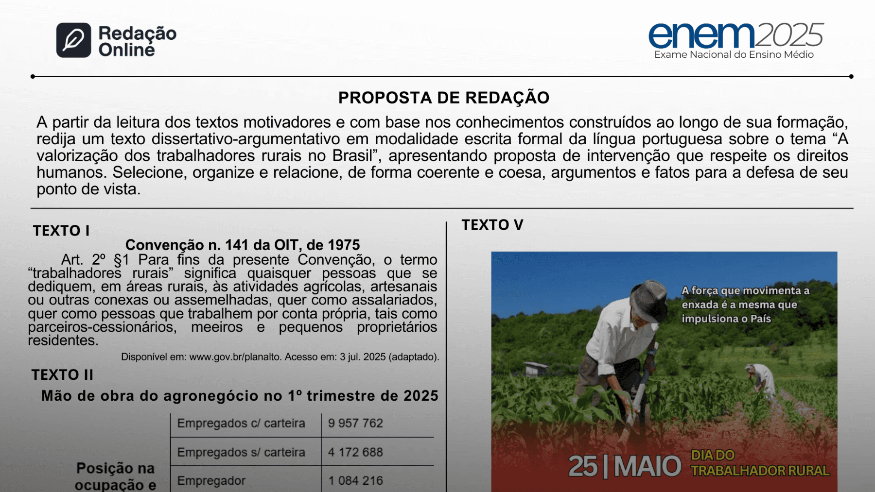 Tema Enem 2025 Pará